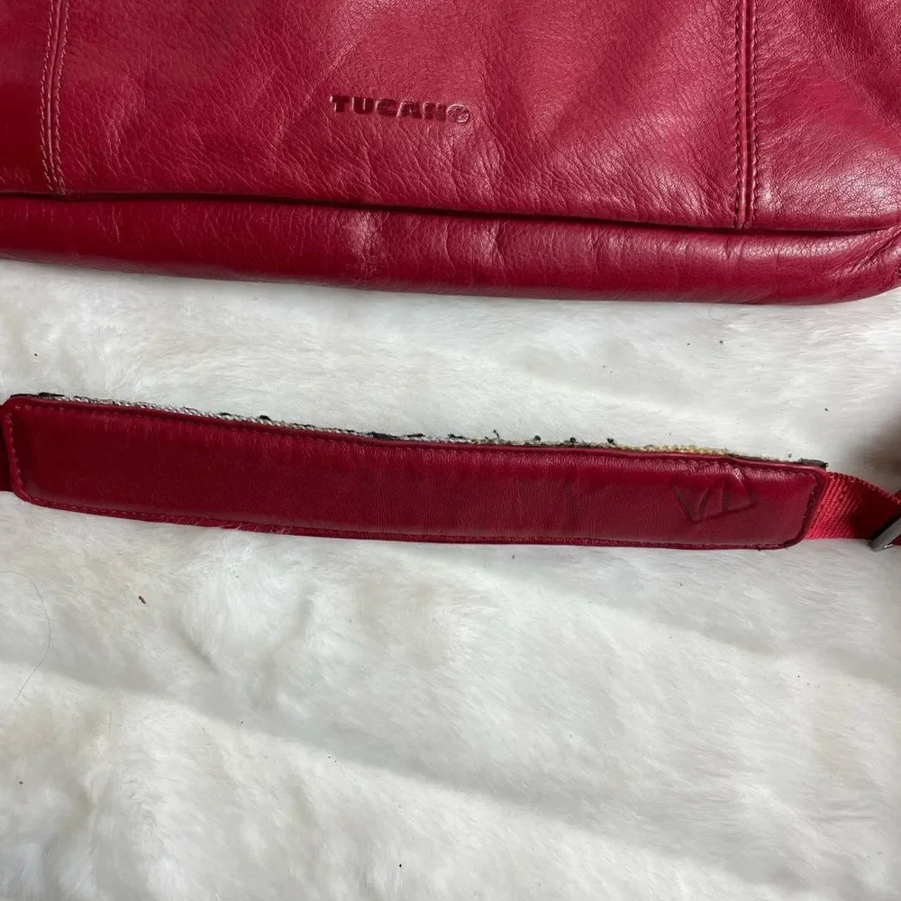 'Tucano One Premium Clutch real leather  red bag for MacBook Air 11 & Ultrabook